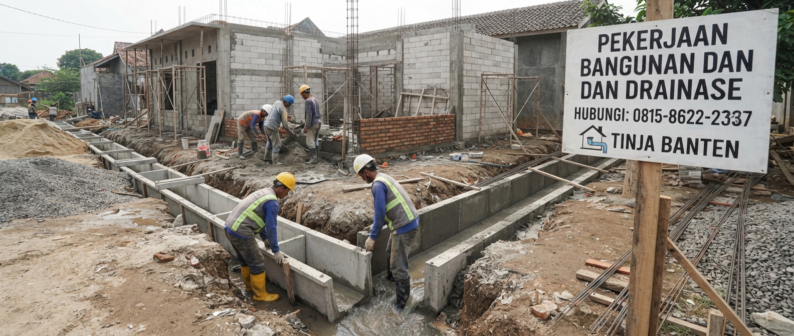 PEKERJAAN BANGUNAN DAN DRAINASE | TINJA BANTEN