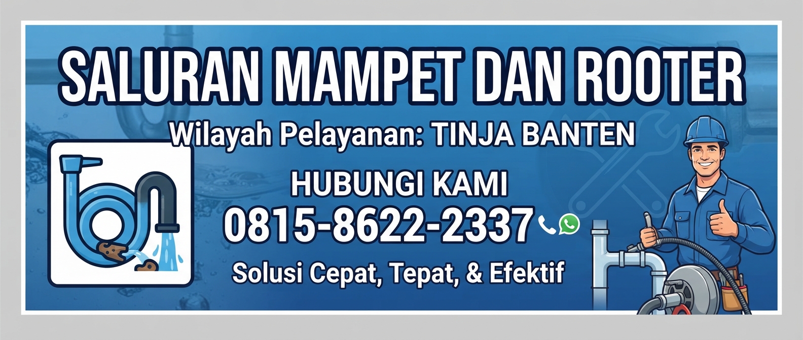 SALURAN MAMPET DAN ROOTER | TINJA BANTEN